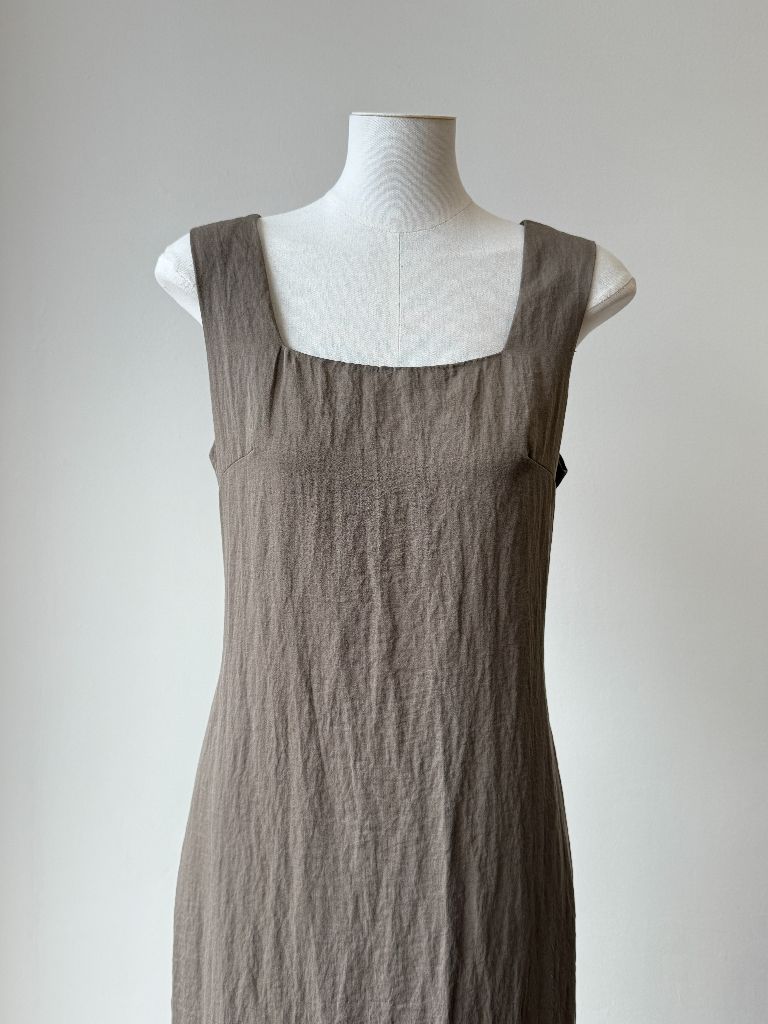 Cannie Square Neck Dress with Tie (DR102)