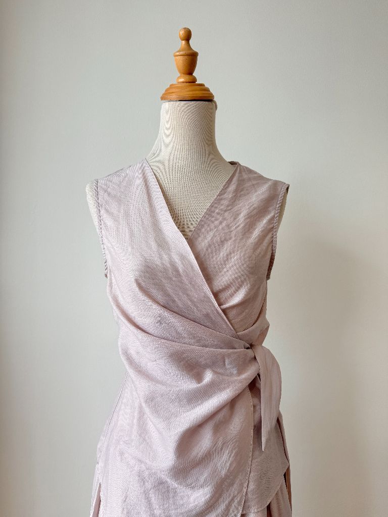 Lena Sleeveless Tied Up Top & Pants Set