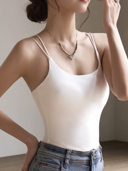 Dovey Cross-Back Cami Padded Top