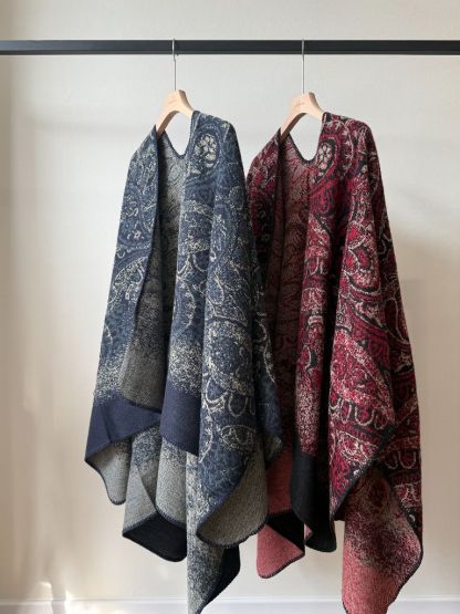 Rosetti Two-Sided Color Block Shawl Wrap