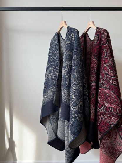 Rosetti Two-Sided Color Block Shawl Wrap