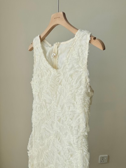 Camilly Pedal Textured Delicate Dress