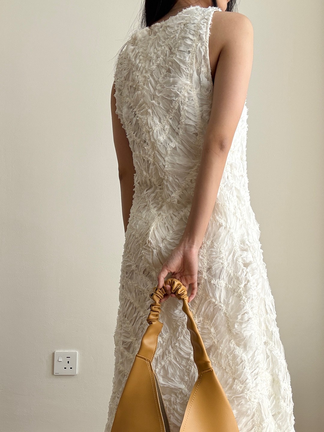 Camilly Pedal Textured Delicate Dress
