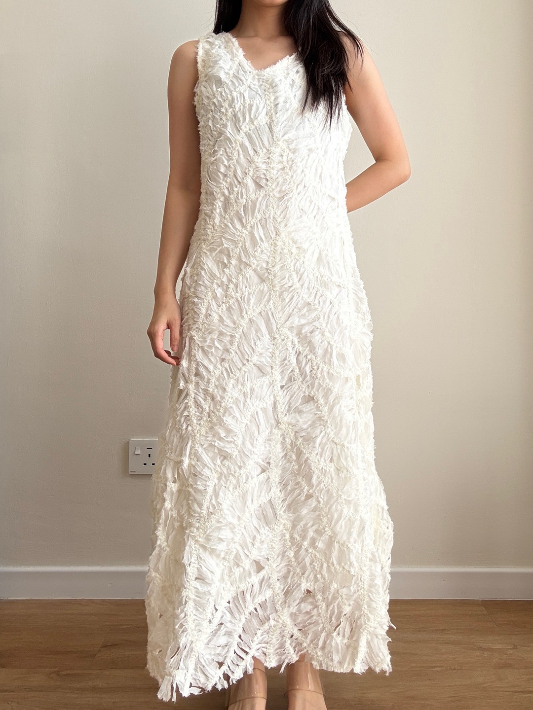 Camilly Pedal Textured Delicate Dress