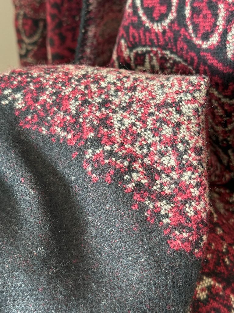 Rosetti Two-Sided Color Block Shawl Wrap