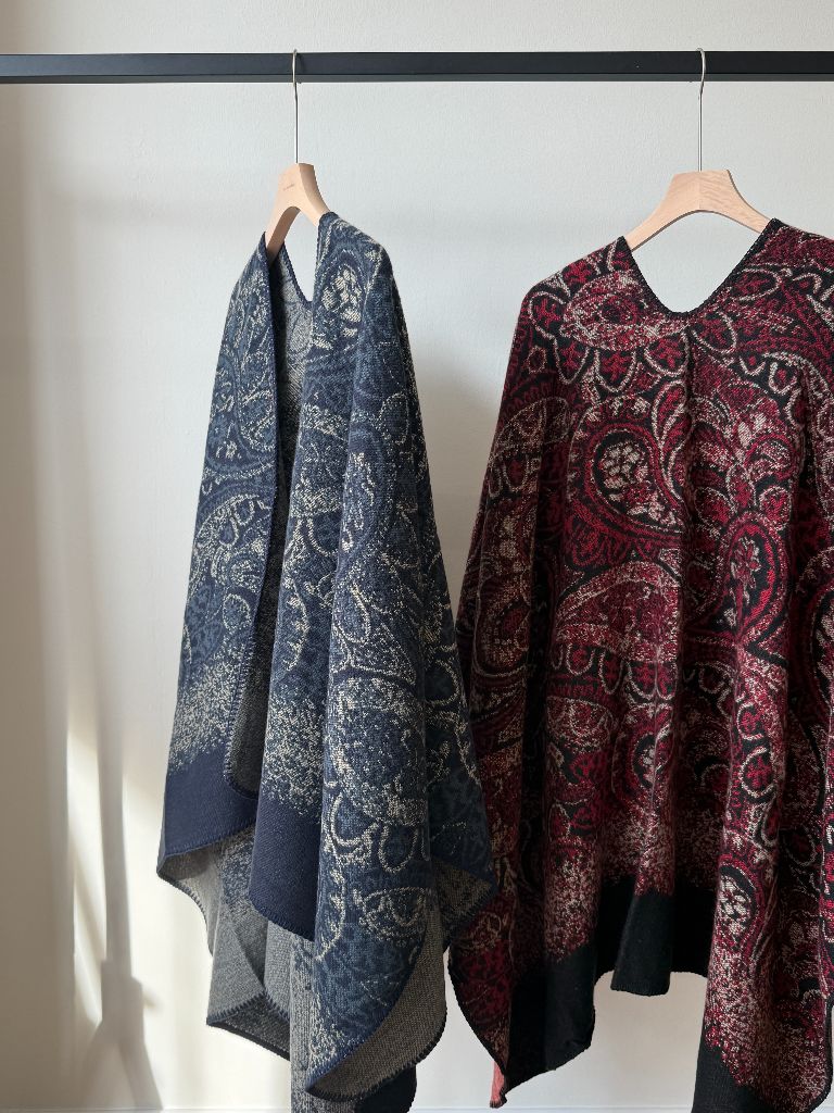 Rosetti Two-Sided Color Block Shawl Wrap