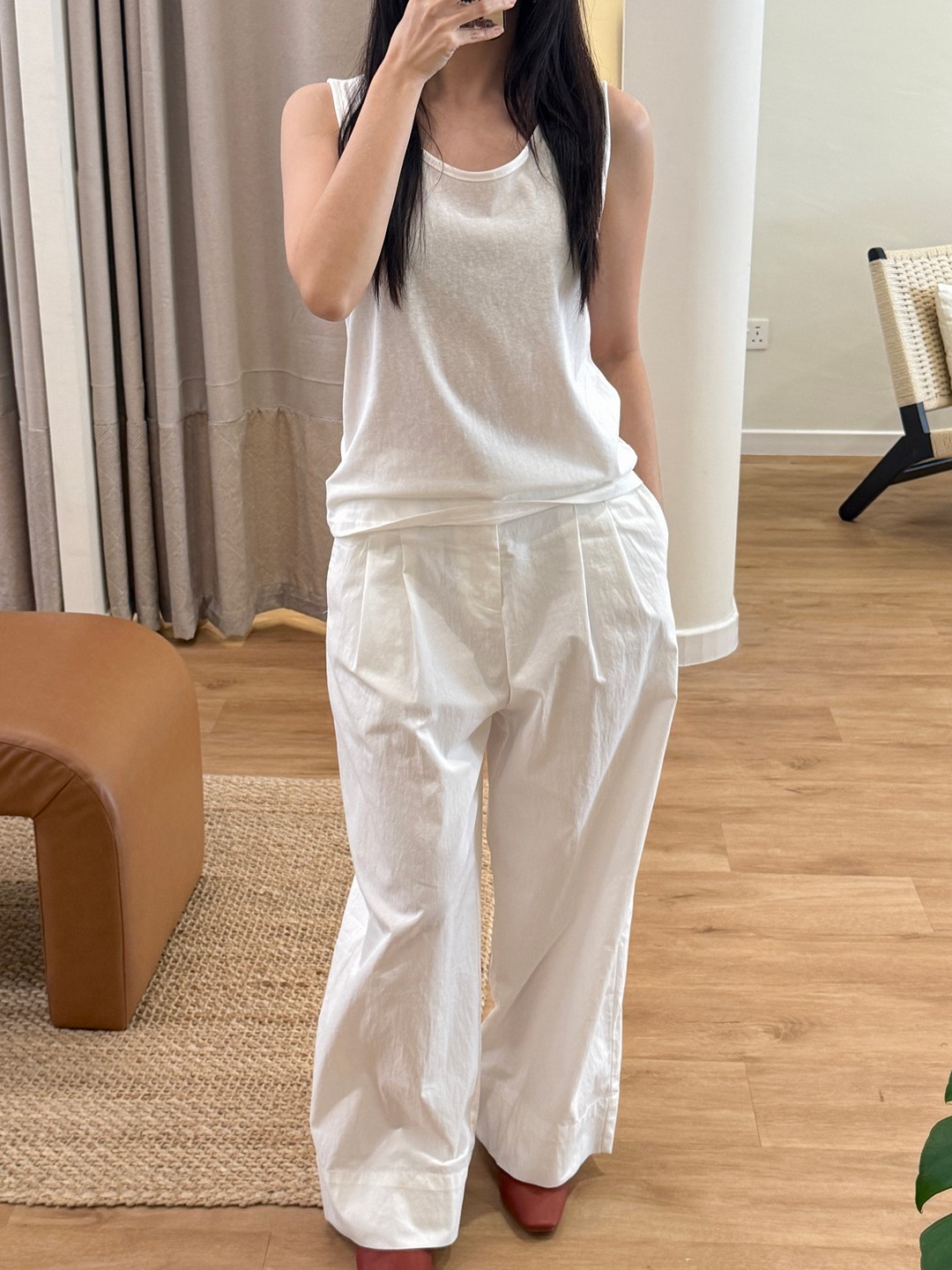 【Effortless Chic】Singlet + Relaxed Wide Leg Pants (Sold Separately)