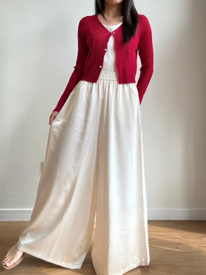 Ling Feng Satin Culottes