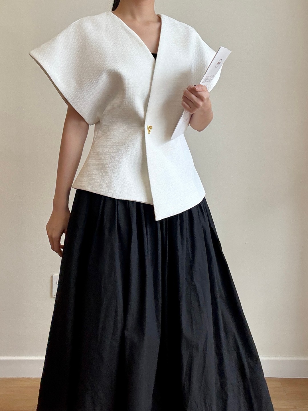 Vibha Sculpted Drape Top