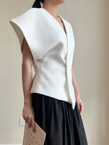 Vibha Sculpted Drape Top