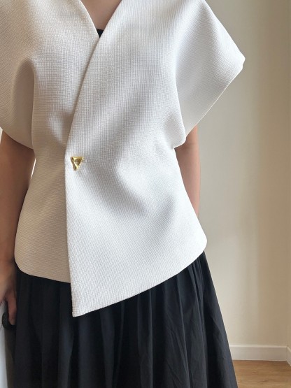 Vibha Sculpted Drape Top