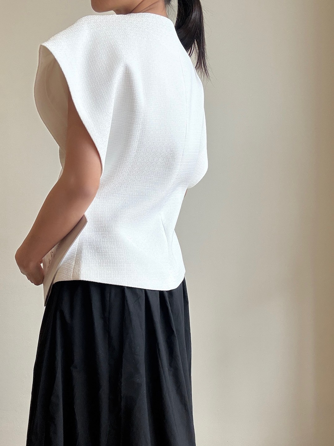 Vibha Sculpted Drape Top