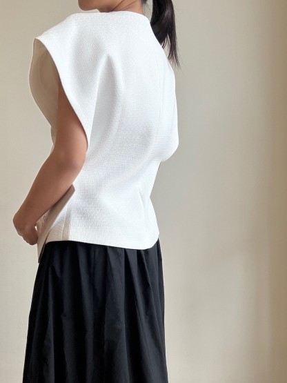 Vibha Sculpted Drape Top