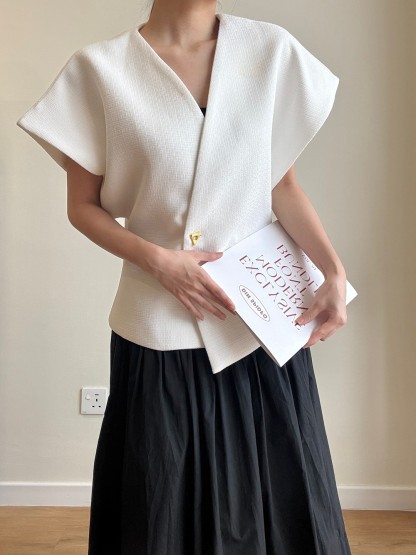 Vibha Sculpted Drape Top