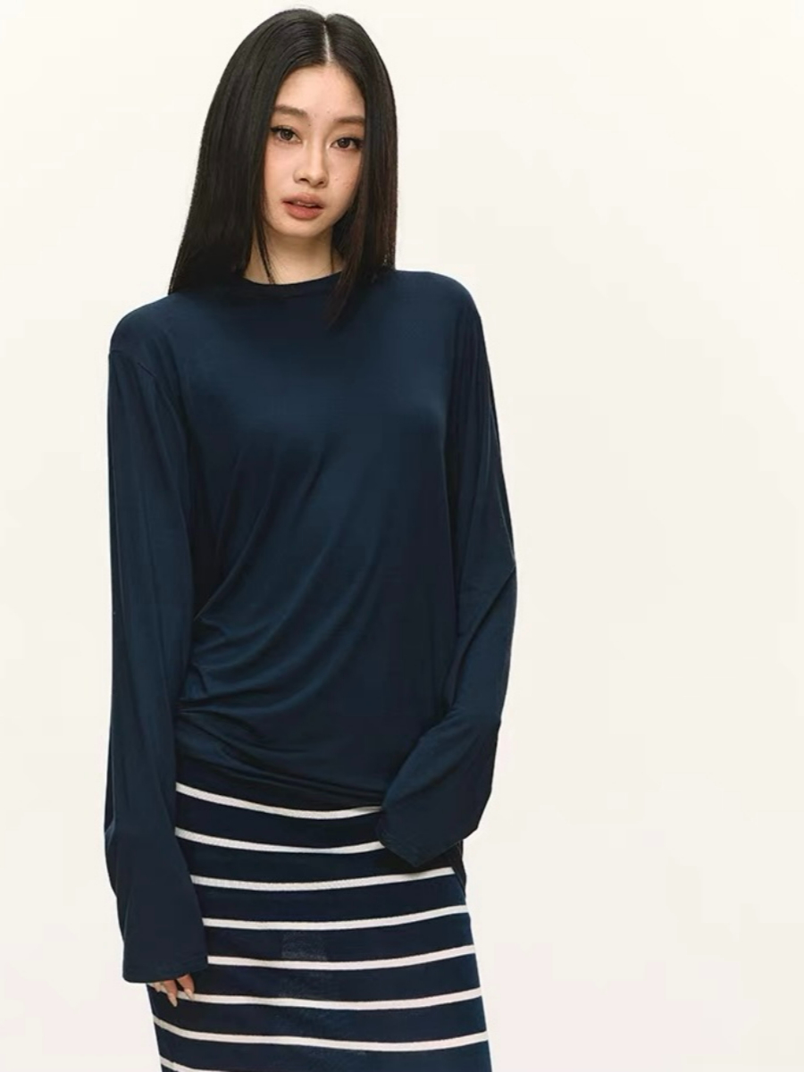 Olivia Long Sleeve Top & Stripe Skirt (Sold Seperately)