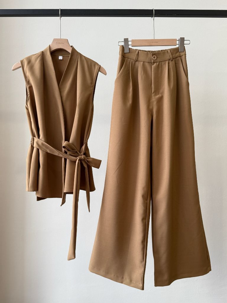 Brandy V-Neck Top & Pants Set