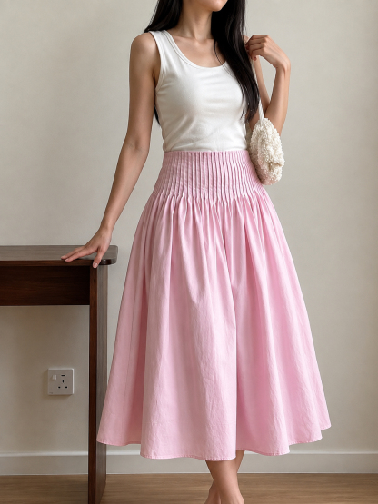 Venus Smocked Waist Maxi Skirt