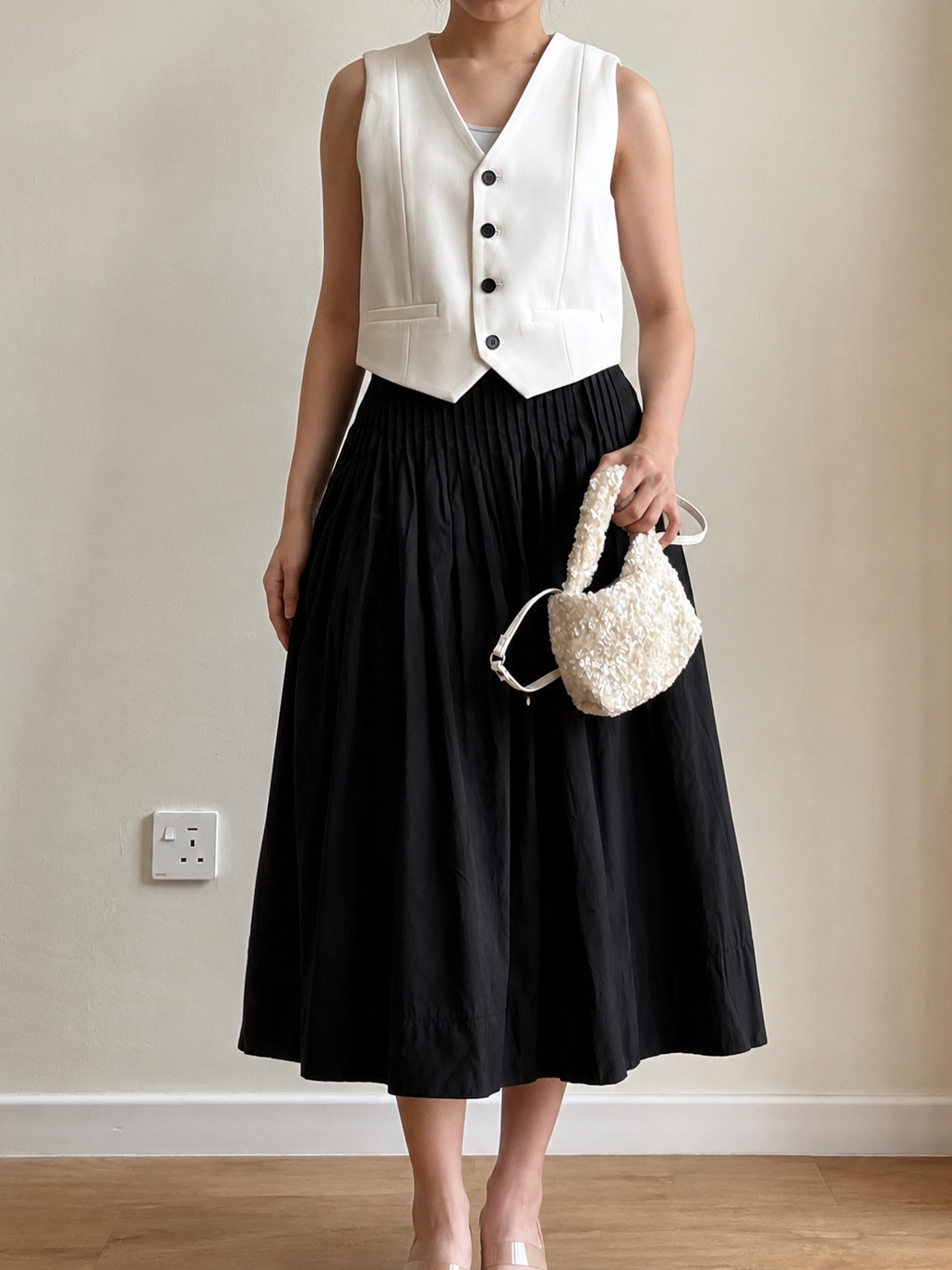 Venus Smocked Waist Maxi Skirt