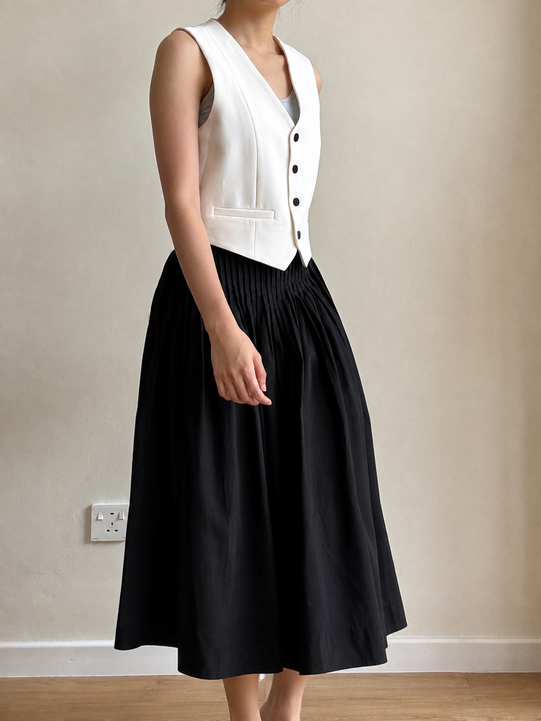 Venus Smocked Waist Maxi Skirt