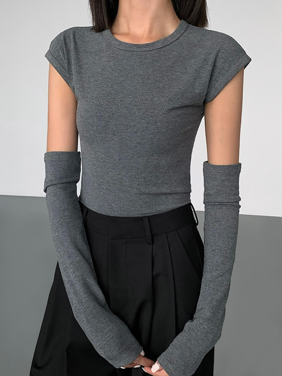 Janiya Cap Sleeve Top-The Black Bow-