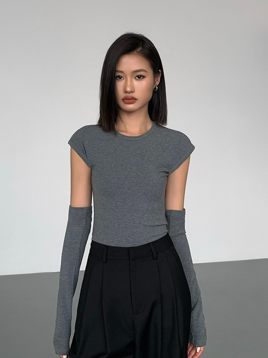 Janiya Cap Sleeve Top-The Black Bow-
