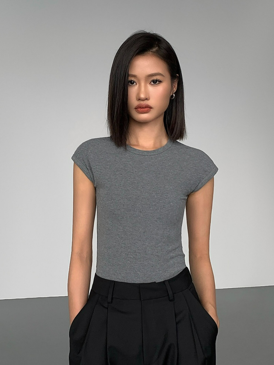 Janiya Cap Sleeve Top-The Black Bow-