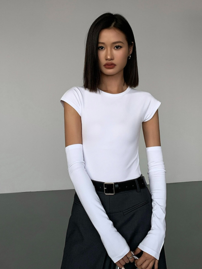 Janiya Cap Sleeve Top-The Black Bow-
