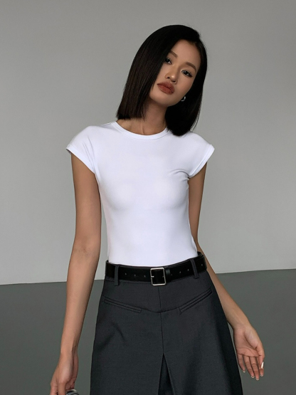 Janiya Cap Sleeve Top-The Black Bow-
