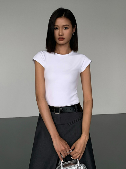 Janiya Cap Sleeve Top-The Black Bow-