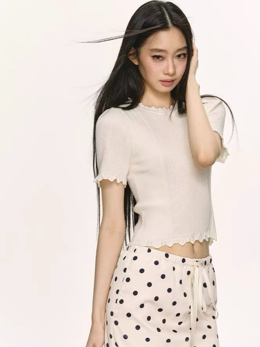Opheria Ruffle Trim Blouse
