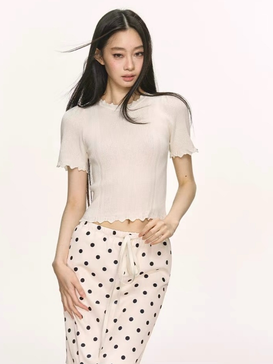 Opheria Ruffle Trim Blouse