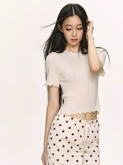 Opheria Ruffle Trim Blouse