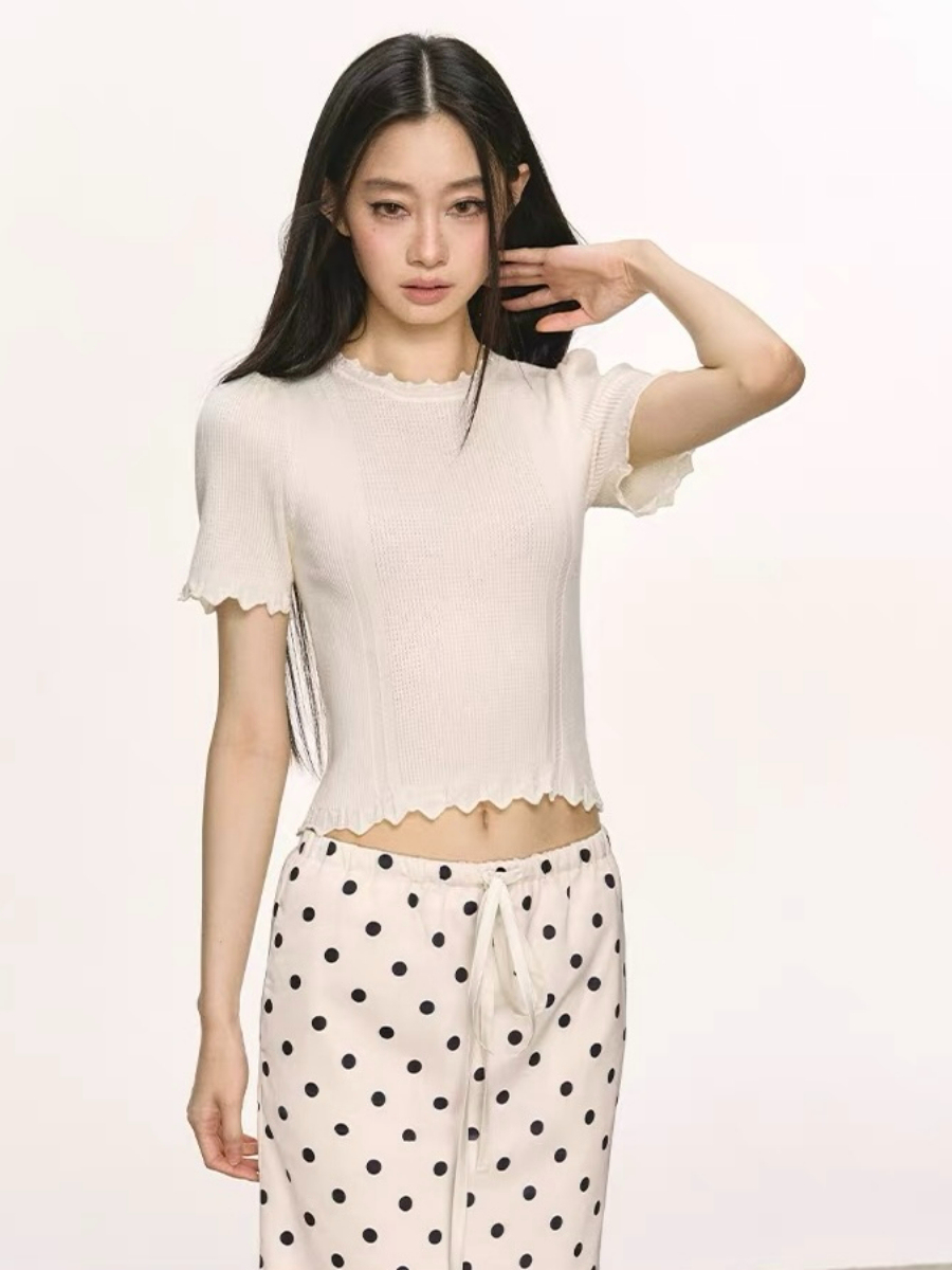 Opheria Ruffle Trim Blouse