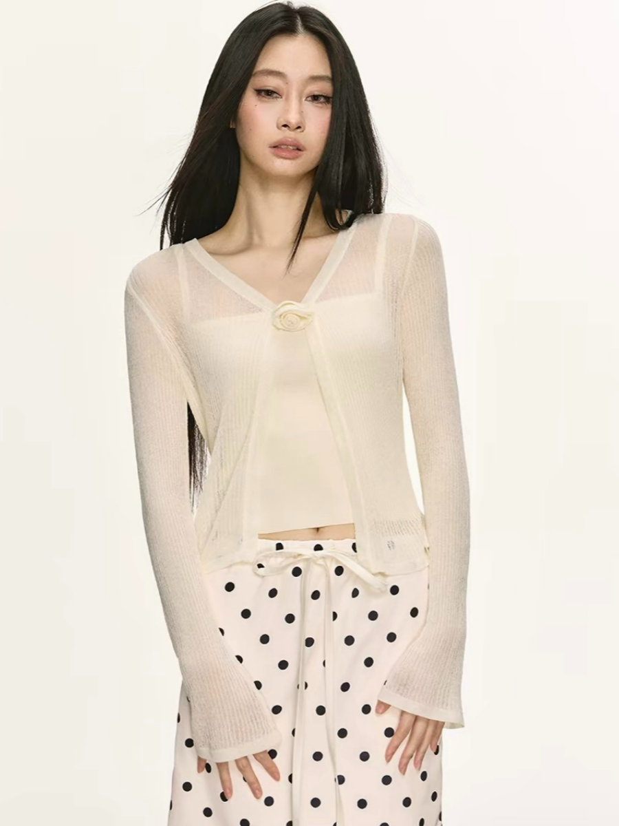 Onyx Sheer Cardigan & Cami Top (Sold Seperately)