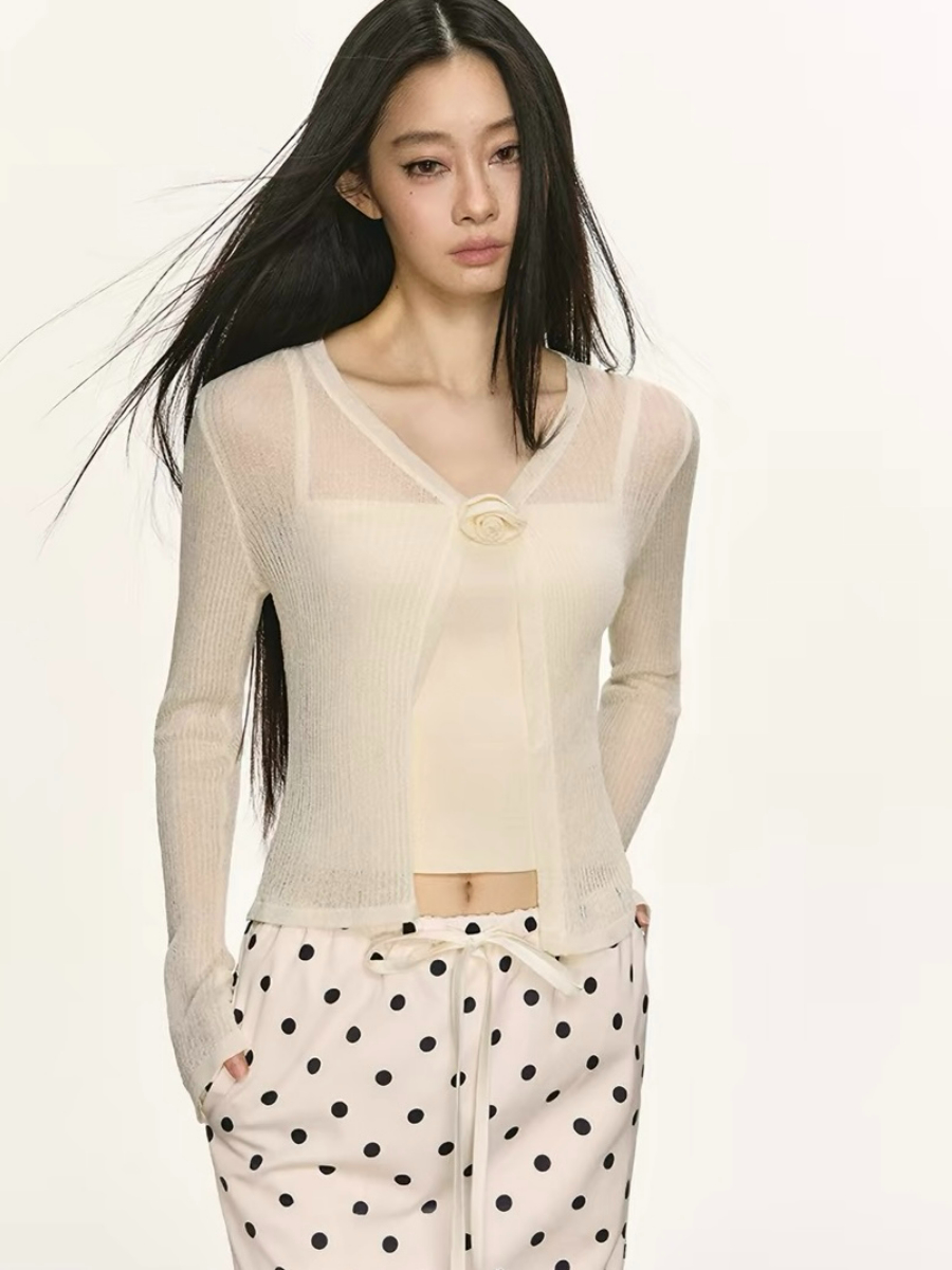 Onyx Sheer Cardigan & Cami Top (Sold Seperately)