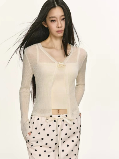 Onyx Sheer Cardigan & Cami Top (Sold Seperately)