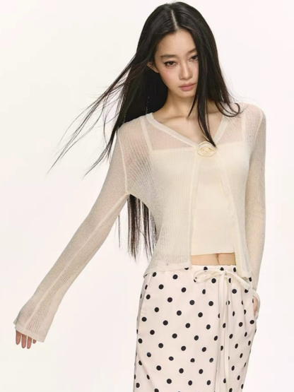 Onyx Sheer Cardigan & Cami Top (Sold Seperately)