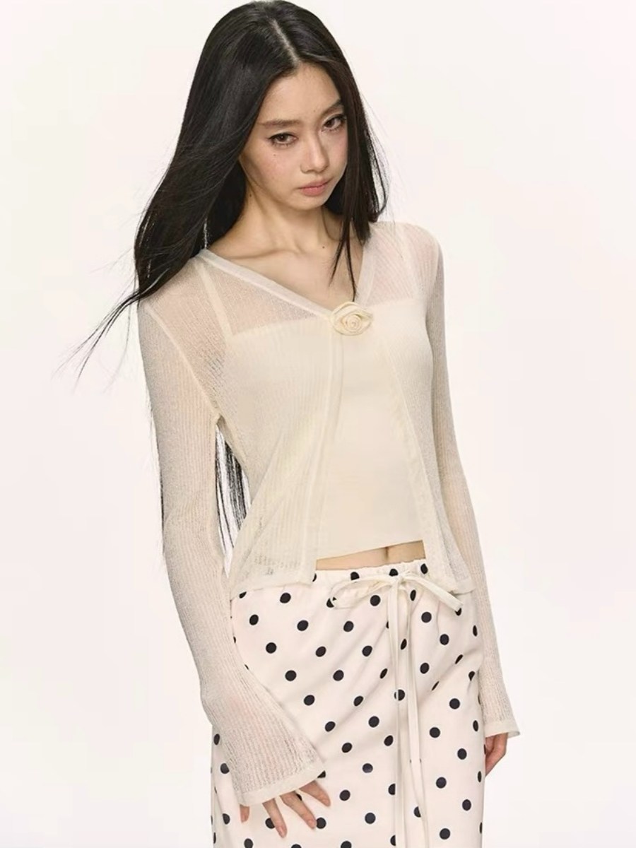 Onyx Sheer Cardigan & Cami Top (Sold Seperately)