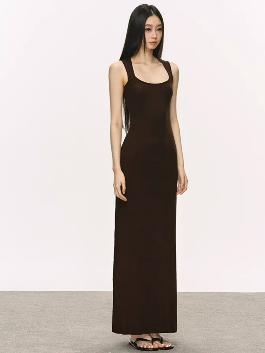 Opal Queen Anne Collar Maxi Dress