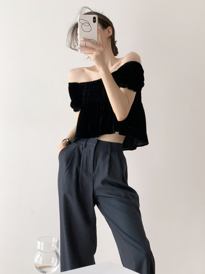 Wynter Straight Cut Pants-The Black Bow-