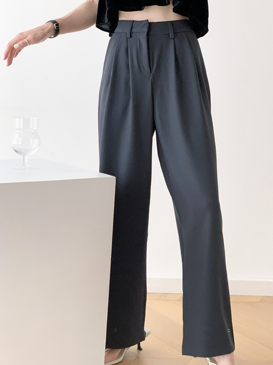 Wynter Straight Cut Pants-The Black Bow-