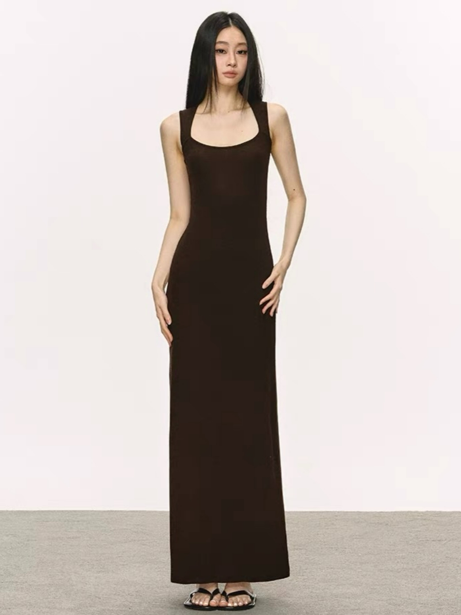 Opal Queen Anne Collar Maxi Dress