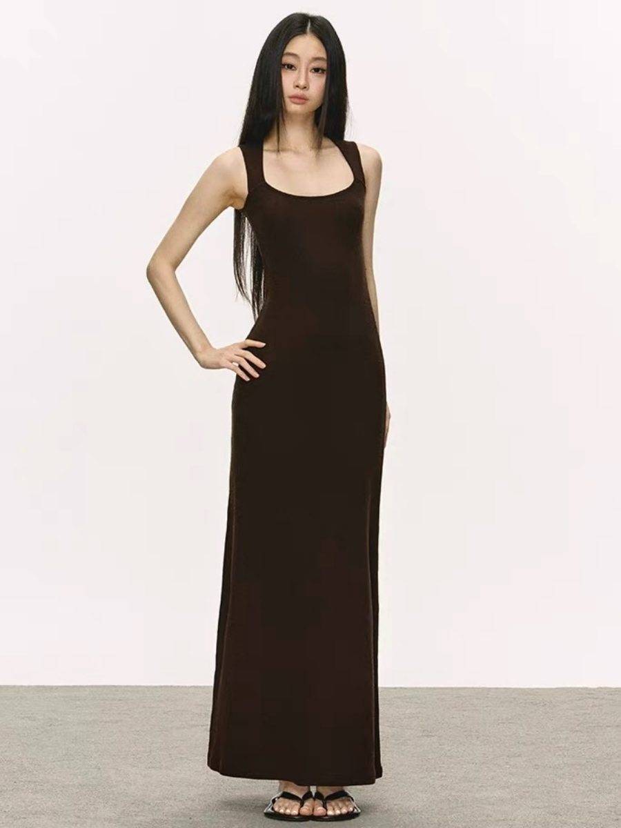 Opal Queen Anne Collar Maxi Dress