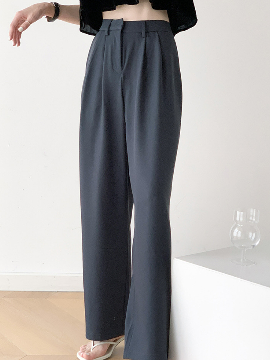 Wynter Straight Cut Pants-The Black Bow-