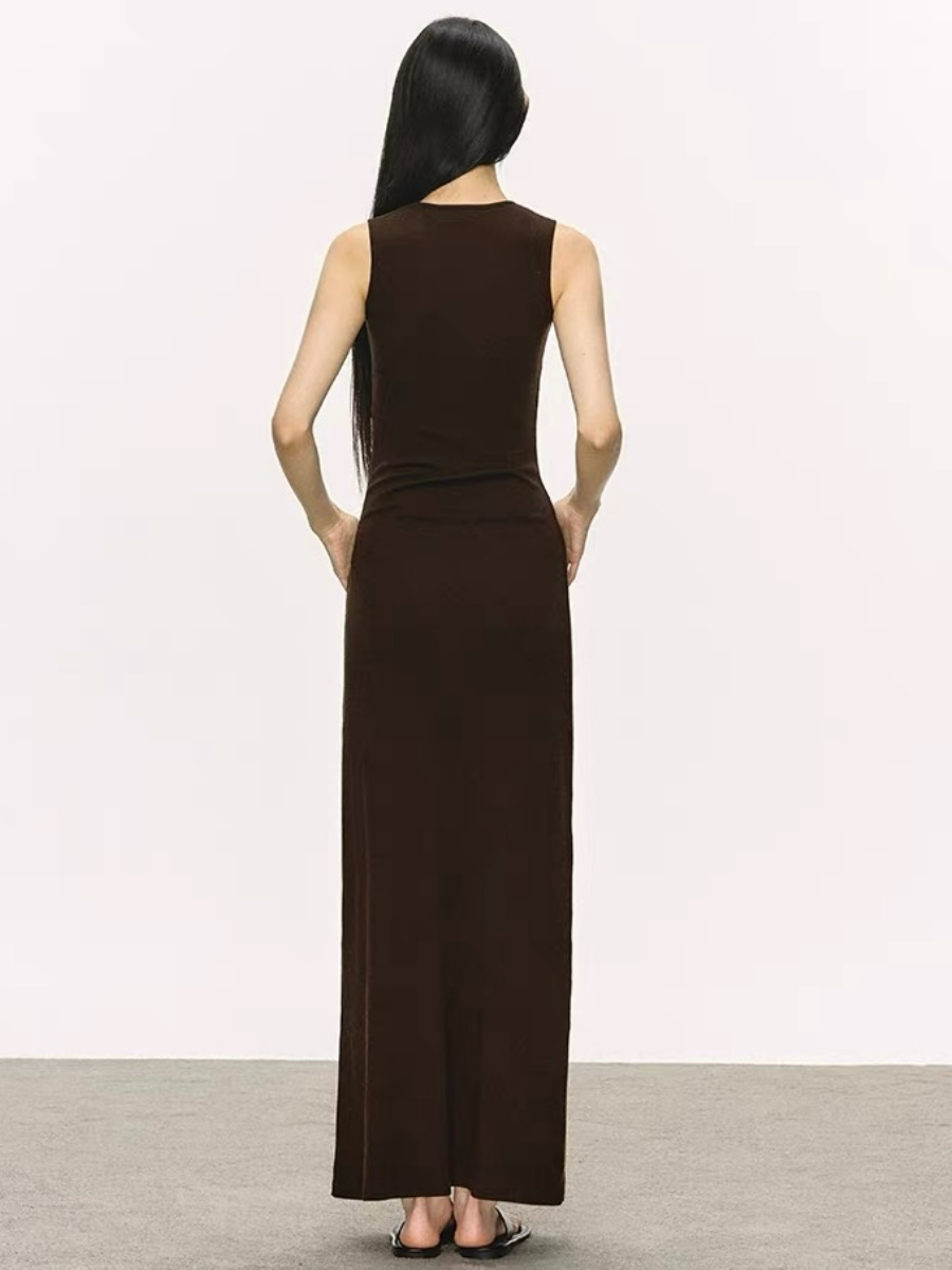 Opal Queen Anne Collar Maxi Dress