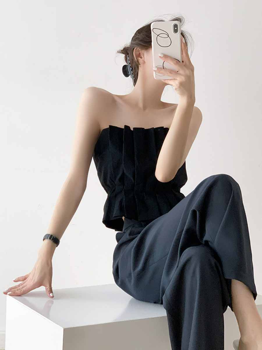 Wynter Straight Cut Pants-The Black Bow-