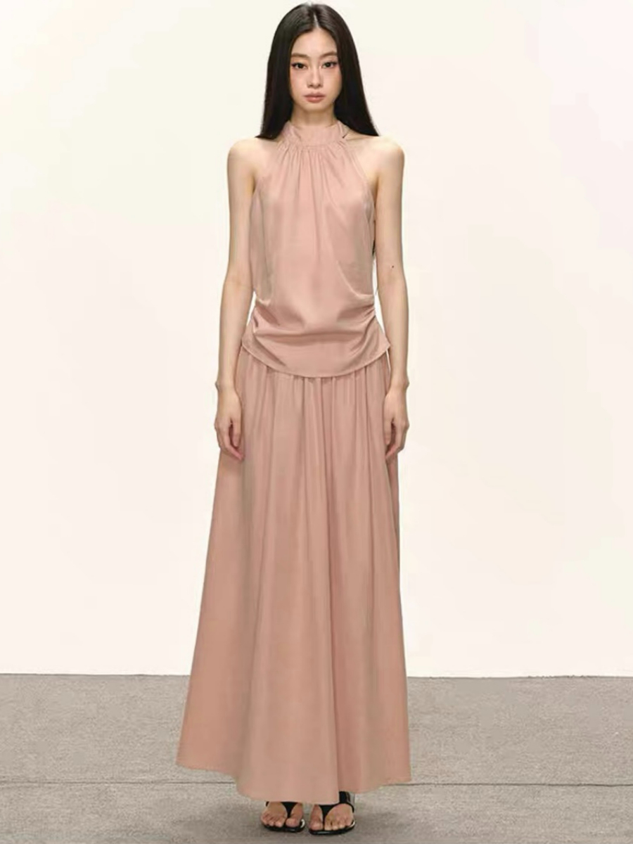 Defne Tencel Top & Skirt Set