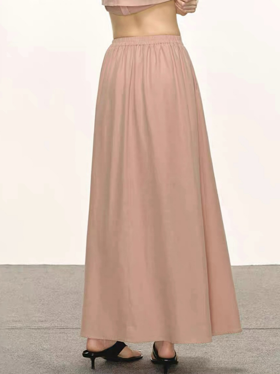 Defne Tencel Top & Skirt Set