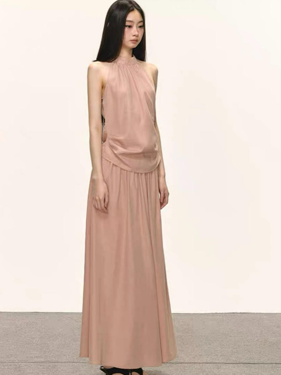 Defne Tencel Top & Skirt Set