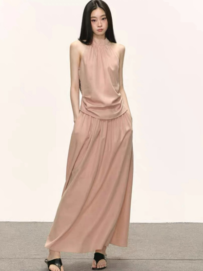 Defne Tencel Top & Skirt Set